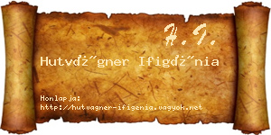Hutvágner Ifigénia névjegykártya
